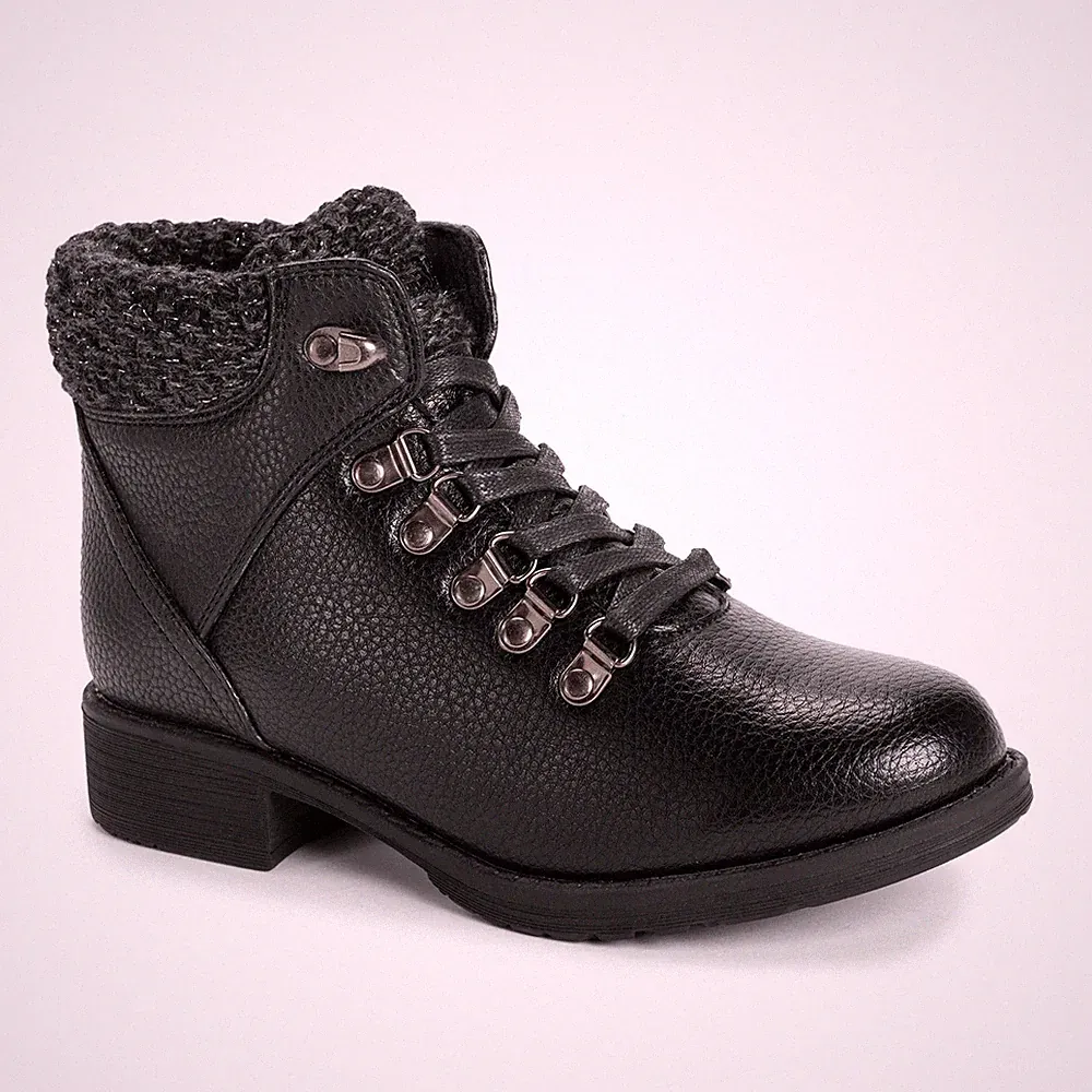 MUK LUKS Women's Hiker Denali Boot 6 Black
